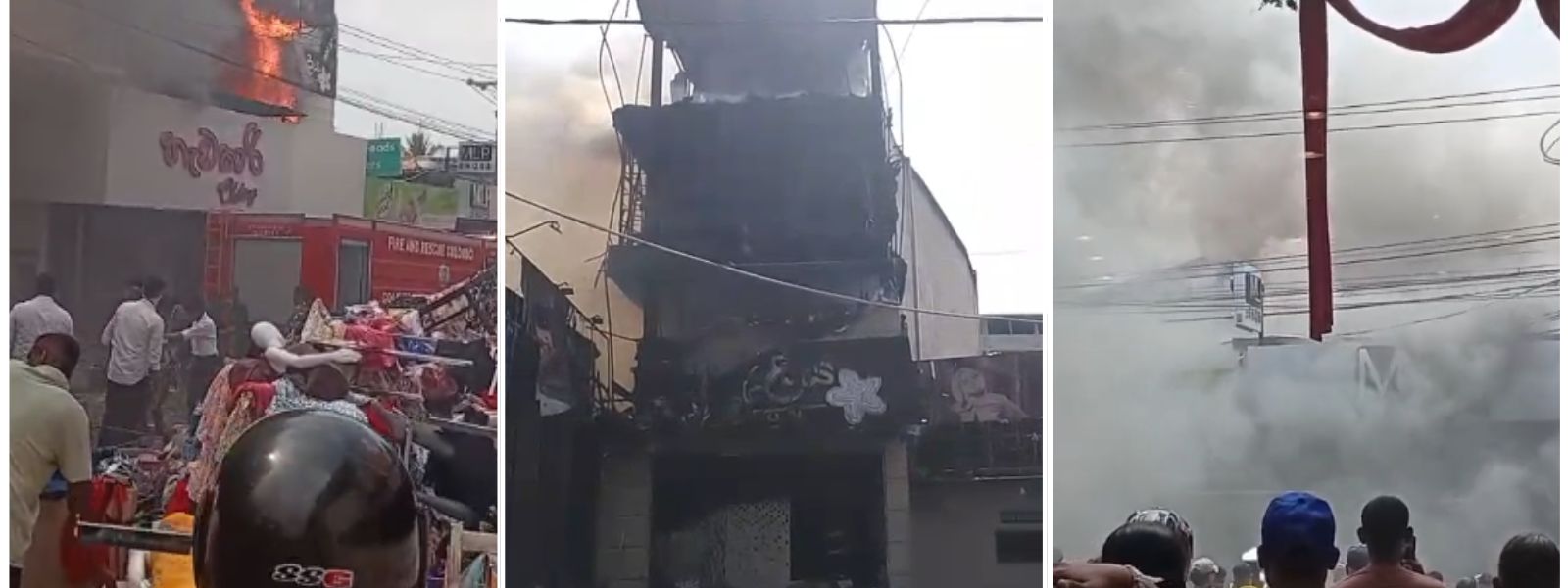 Blaze at Kiribathgoda Shop Sparks Traffic